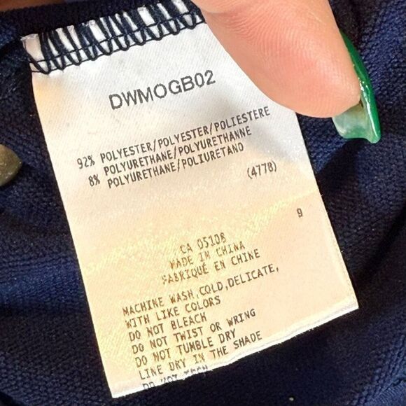 NWOT Descente Blue Long Sleeve Quarter Zip Pullover Men's Medium - Picture 5 of 9